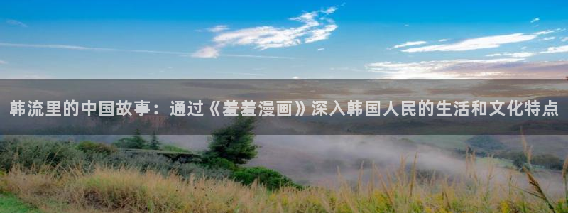 omofun下载官网入口：韩流里的中国故事：通过《羞羞漫画》深入韩国人民的生活和文化特点